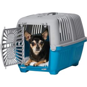 MidWest Spree Plastic Door Travel Carrier Blue Pet Kennel (Option: X Small)